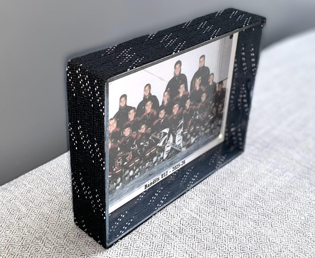 Hockey Laces Custom Photo Frame, 4x6 Coach, Player, Team Gift
