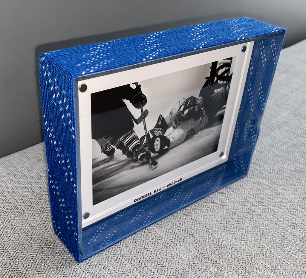Hockey Laces Custom Name Photo Frame, 4x6, Coach, Player, Team Gift