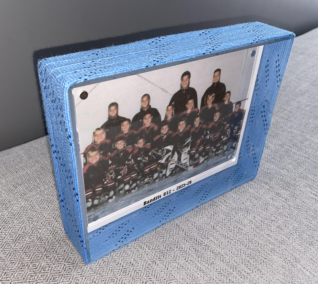 Hockey Laces Custom Photo Frame, 4x6 Coach, Player, Team Gift