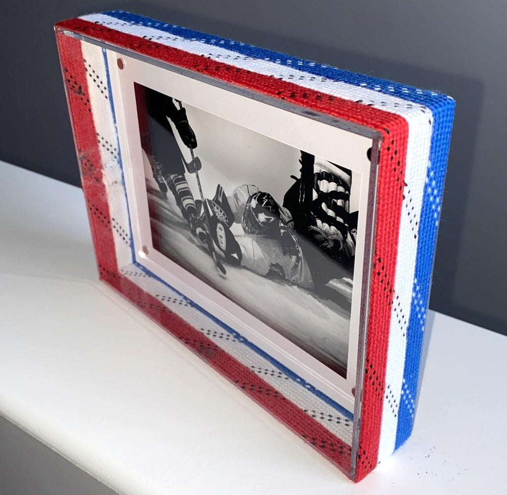 Hockey Laces Custom Name Photo Frame, 4x6, Coach, Player, Team Gift