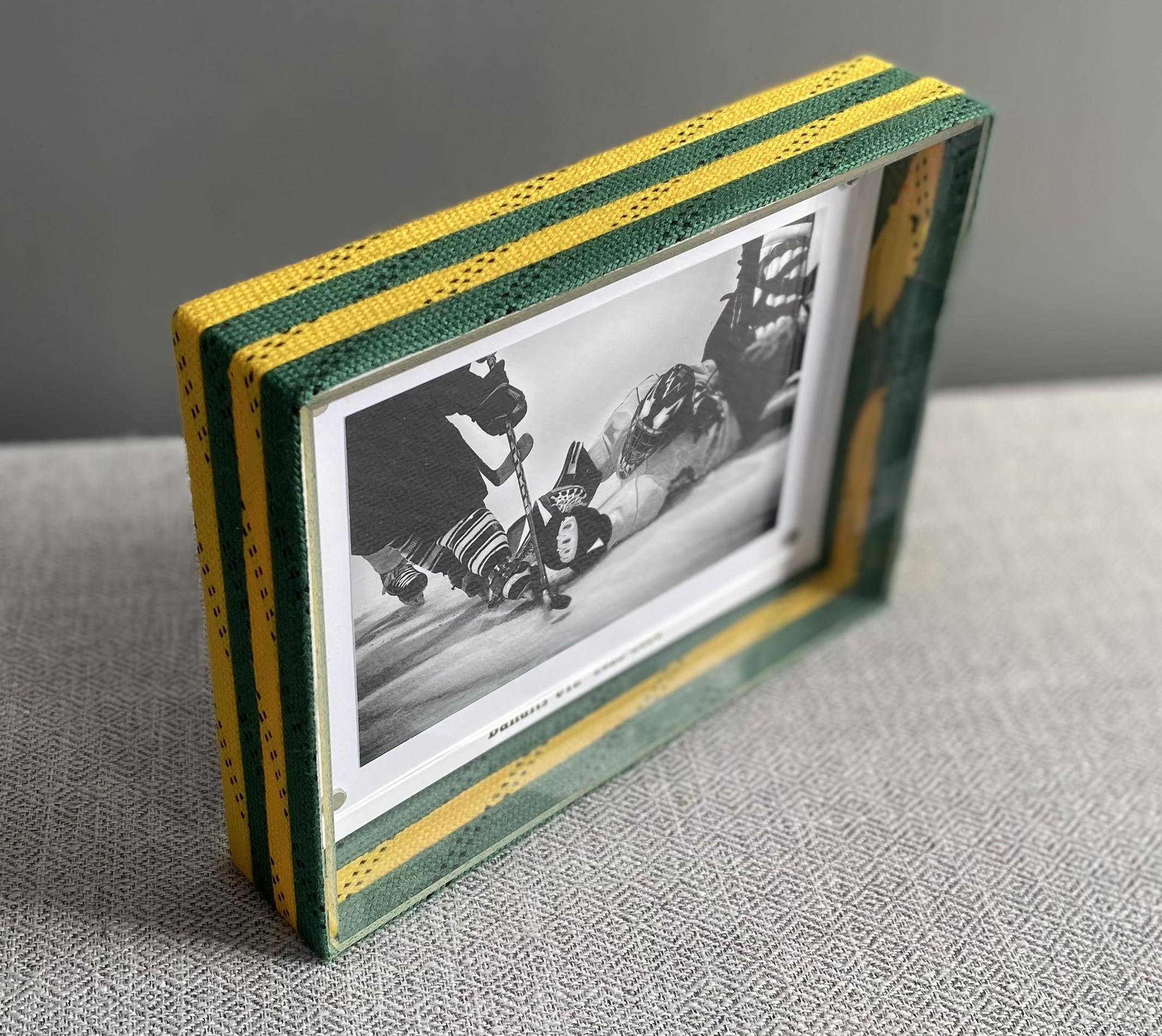 Hockey Laces Graduation Frame: Custom Photo Frame, 4x6, Class of 2026, High School or College Senior Gift