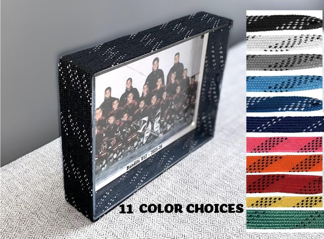 Hockey Laces Custom Photo Frame, 4x6 Coach, Player, Team Gift