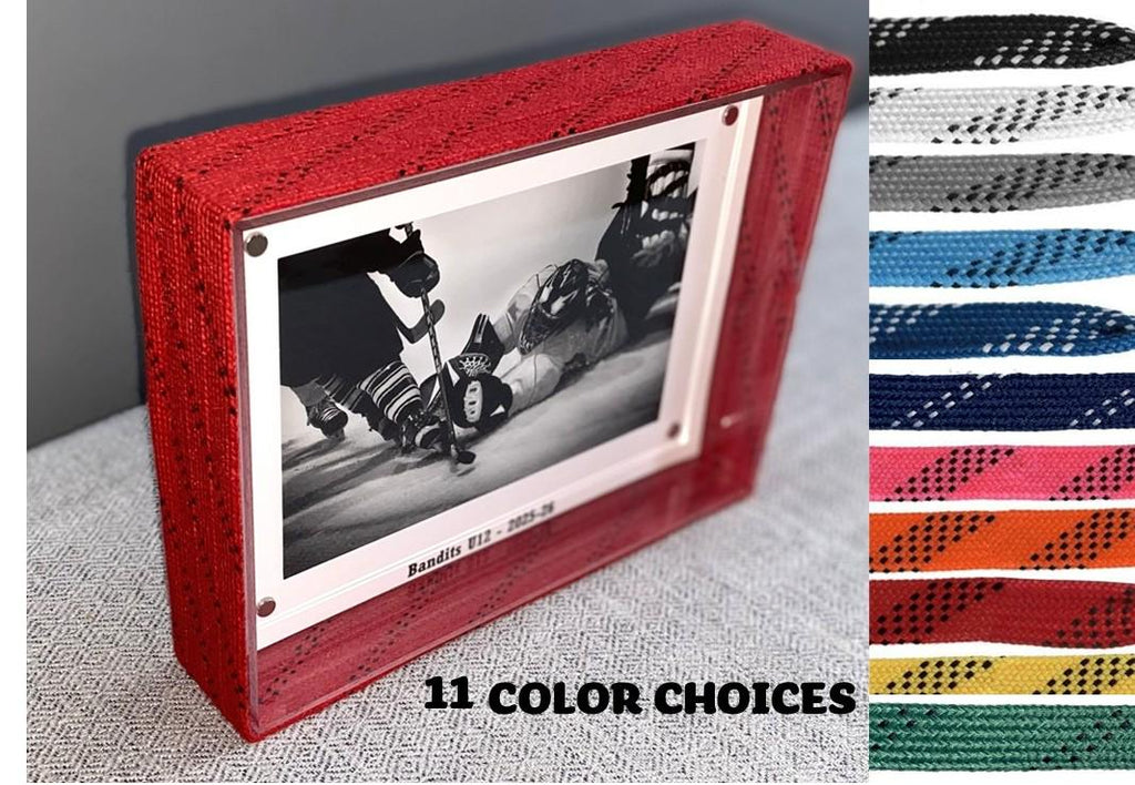 Hockey Laces Custom Photo Frame, 4x6, Coach, Player, Team Gift
