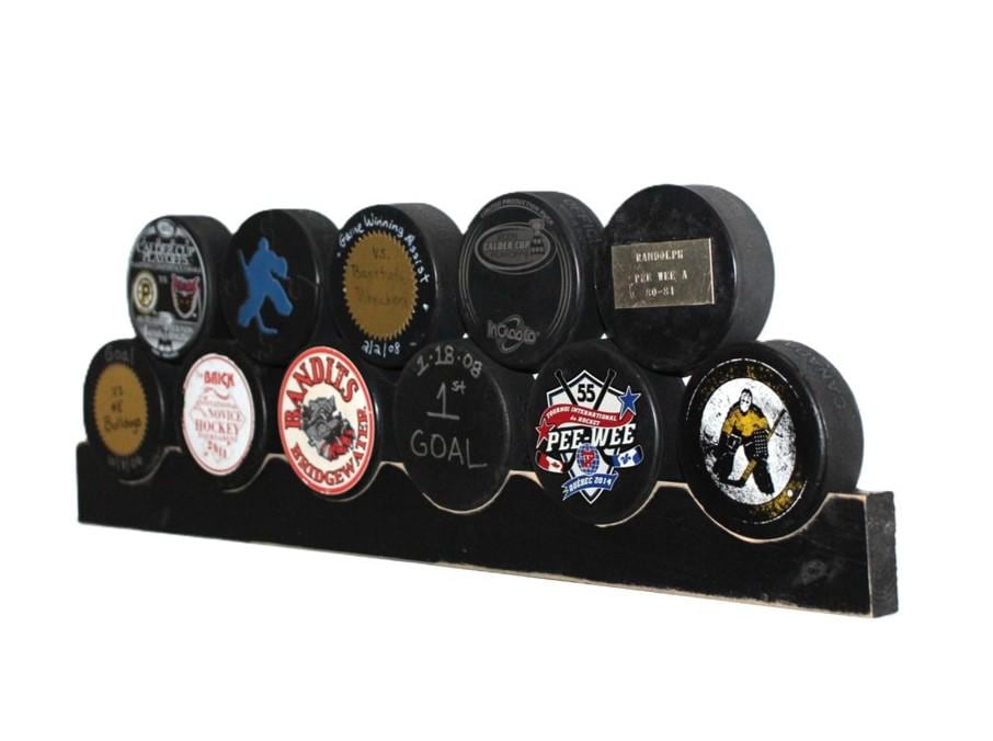 Hockey Puck Display: Hockey Room Decor, Hockey Player or Fan Gift