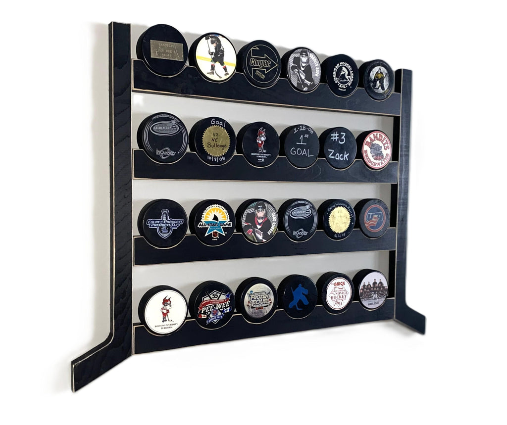 Hockey Puck Shelf: Hockey Player Room Decor