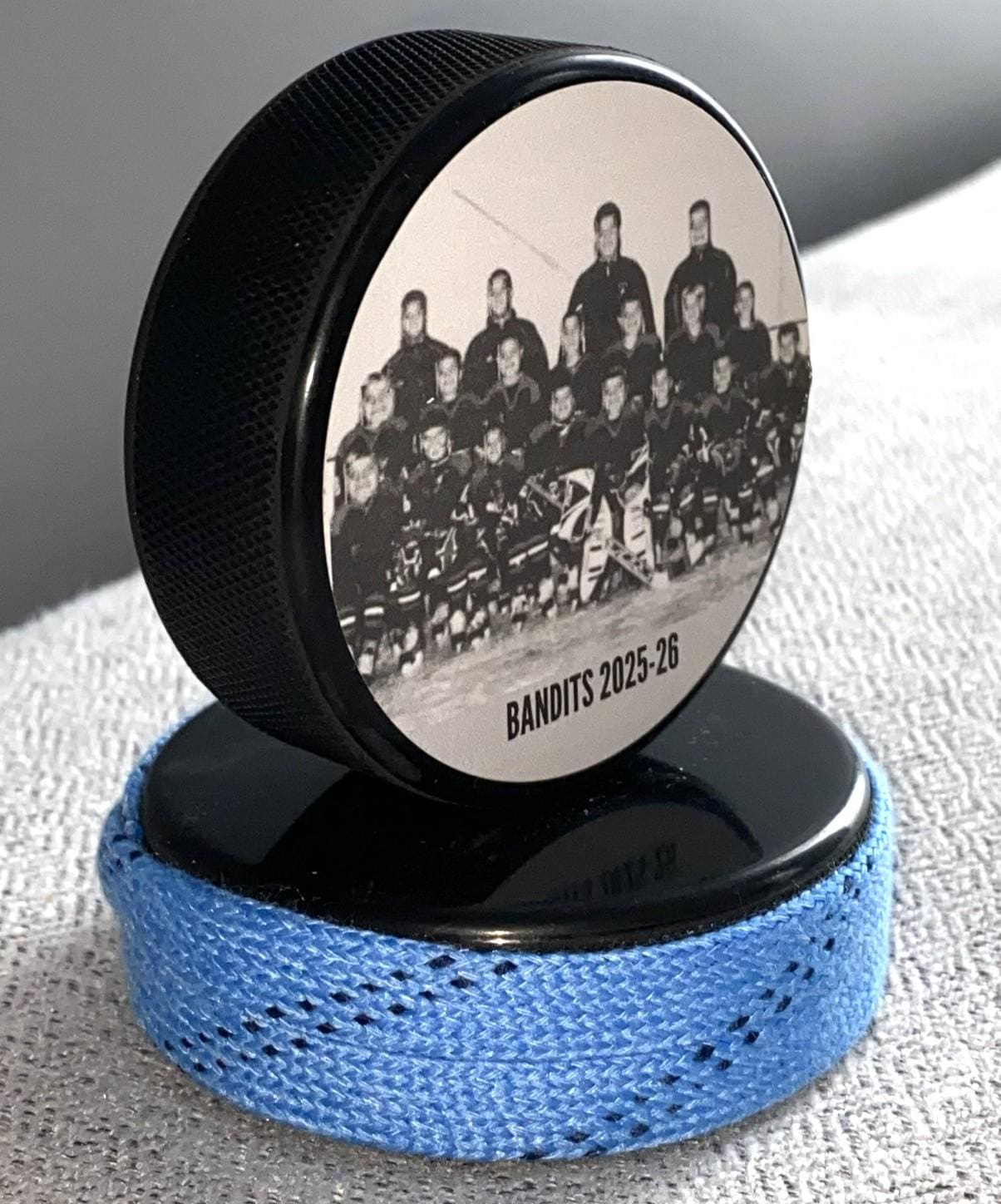 Custom Photo Hockey Puck: Personalized, Player, Coach, Team, 11 Color Choices