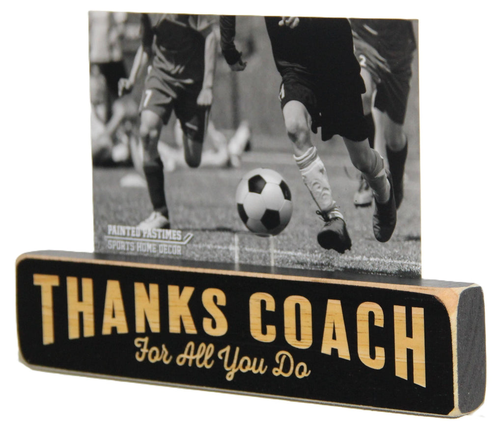 Coach Photo Display: Laser Cut Wood, End of Season Gift, Baseball, Softball, Lacrosse, Track, Volleyball