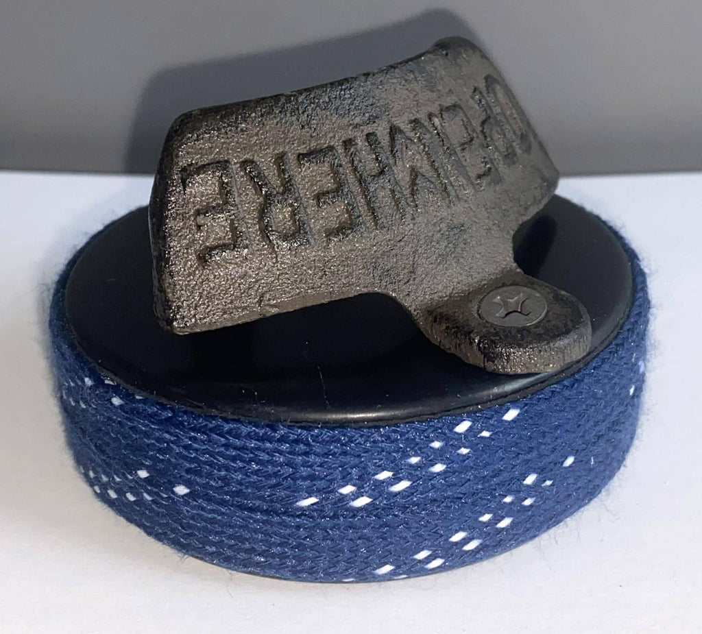 Hockey Puck Bottle Opener: Hockey Laces, Gift for Hockey Fan, Coach, Dad