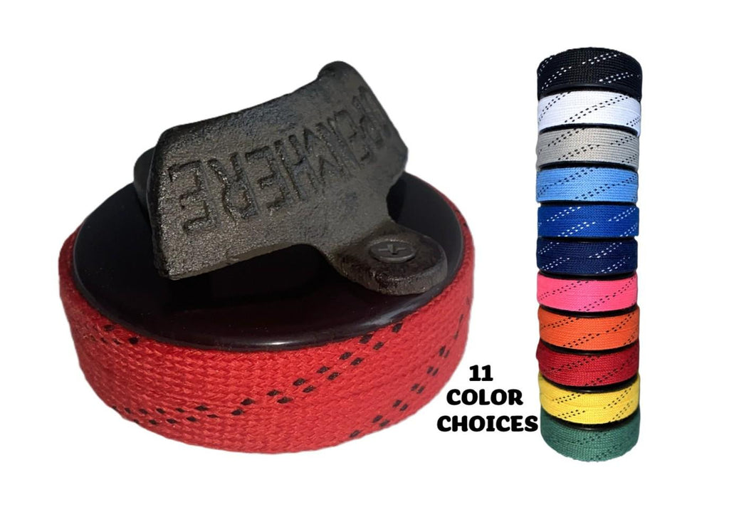 Hockey Puck Bottle Opener: Hockey Laces, Gift for Hockey Fan, Coach, Dad