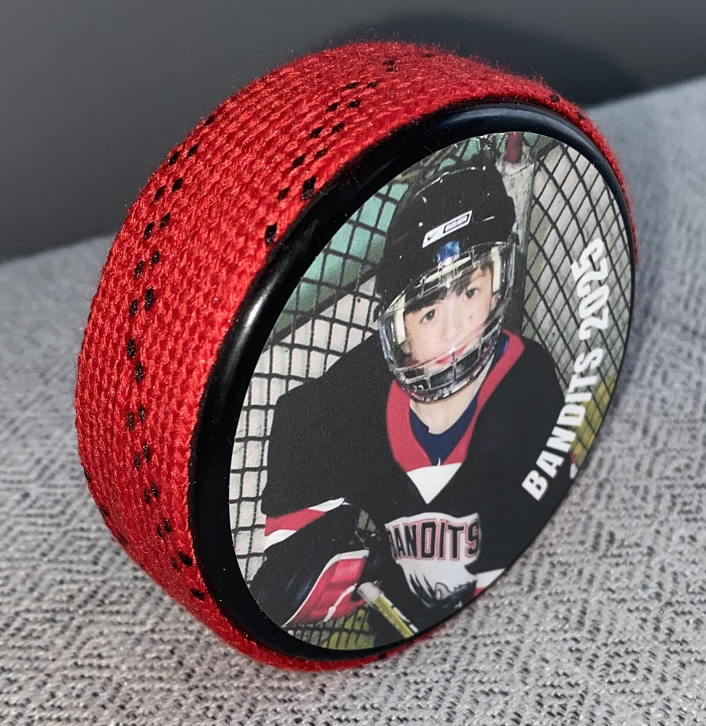 Personalized Hockey Photo Puck: Custom Hockey Gift