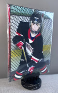 Hockey Puck Photo Holder: Hockey Gift, Room Decor