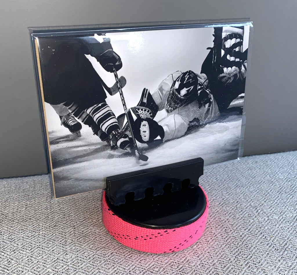 Hockey Puck Photo Display: Hockey Player, Team, Coach, Mom, Dad Gift