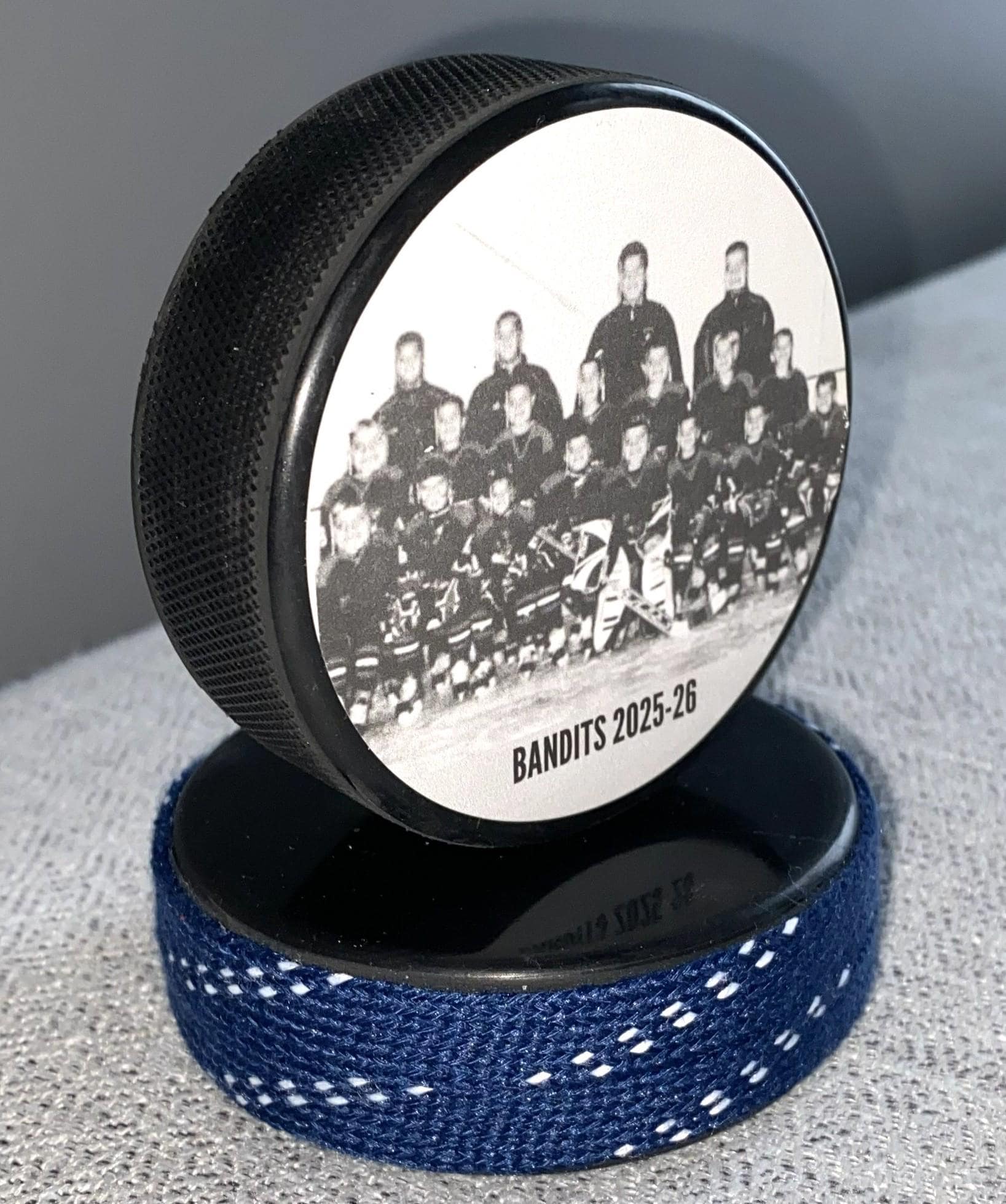 Custom Photo Hockey Puck: Personalized, Player, Coach, Team, 11 Color Choices
