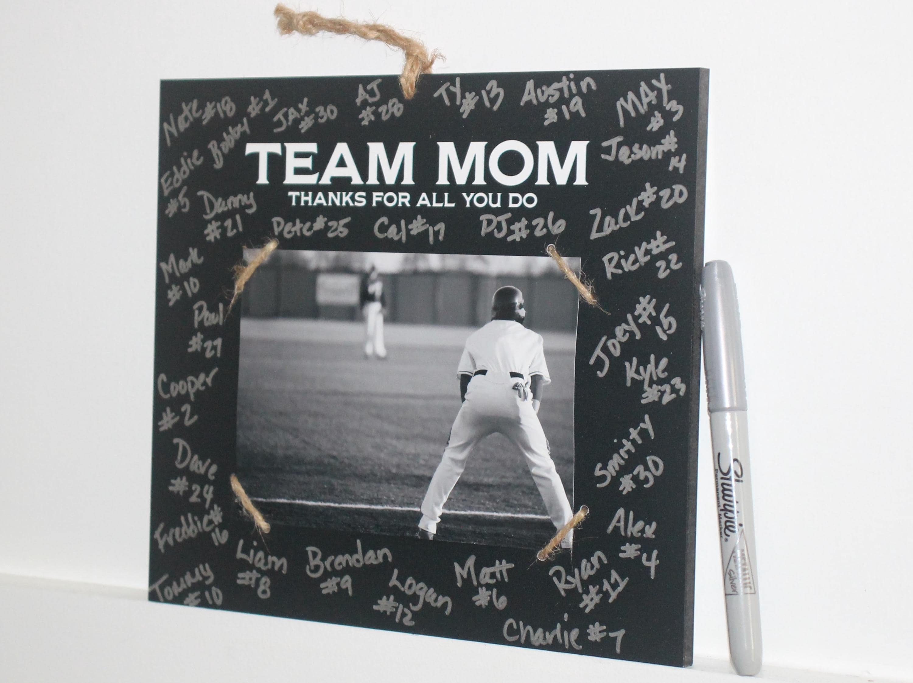 Personalized Team Mom Photo Display: Sports Gift