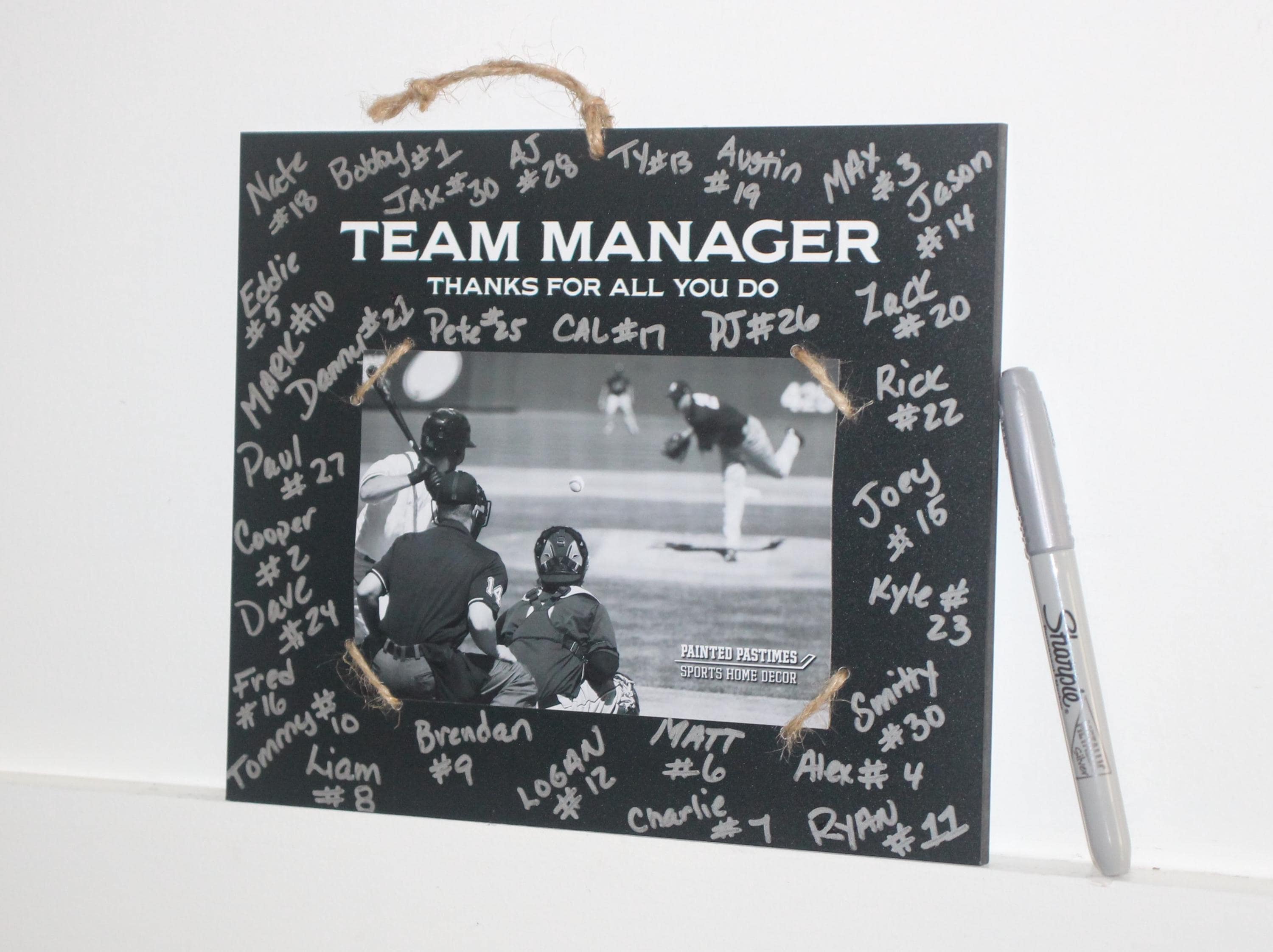 Team Manager Photo Frame: Sports Thank You Gift