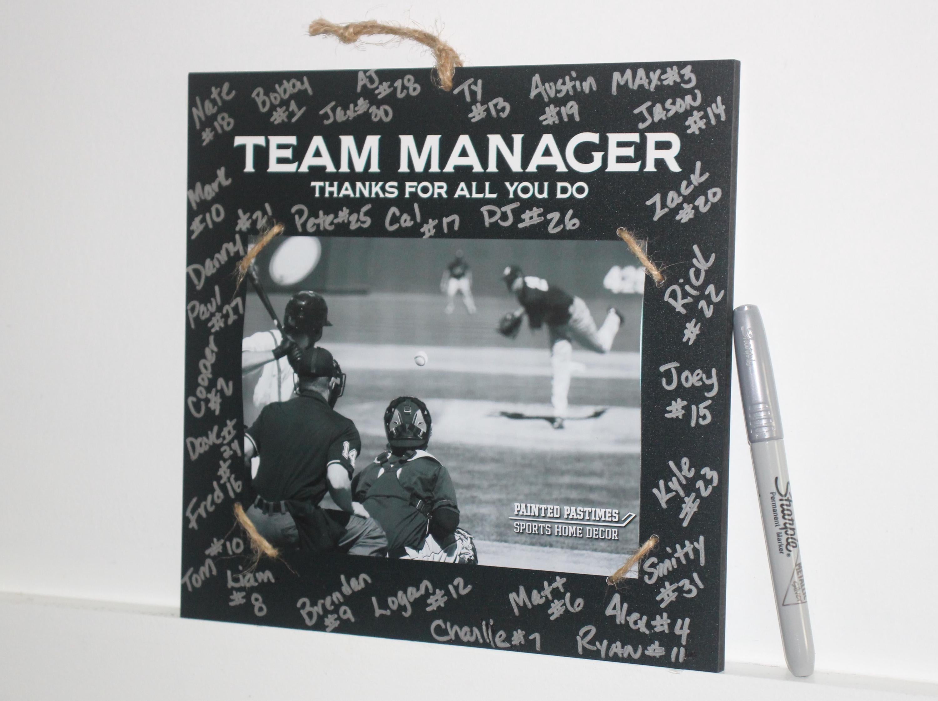 Team Manager Photo Frame: Team Signing Gift