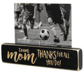 Team Mom Photo Display: Laser Cut Wood Sports Gift, Lacrosse, Baseball, Softball, Volleyball, Track