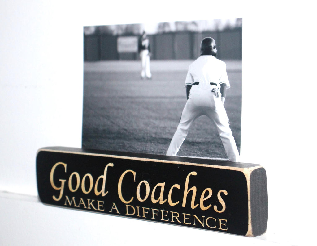 Coach Sign: Wood Laser Cut, Sports Gift