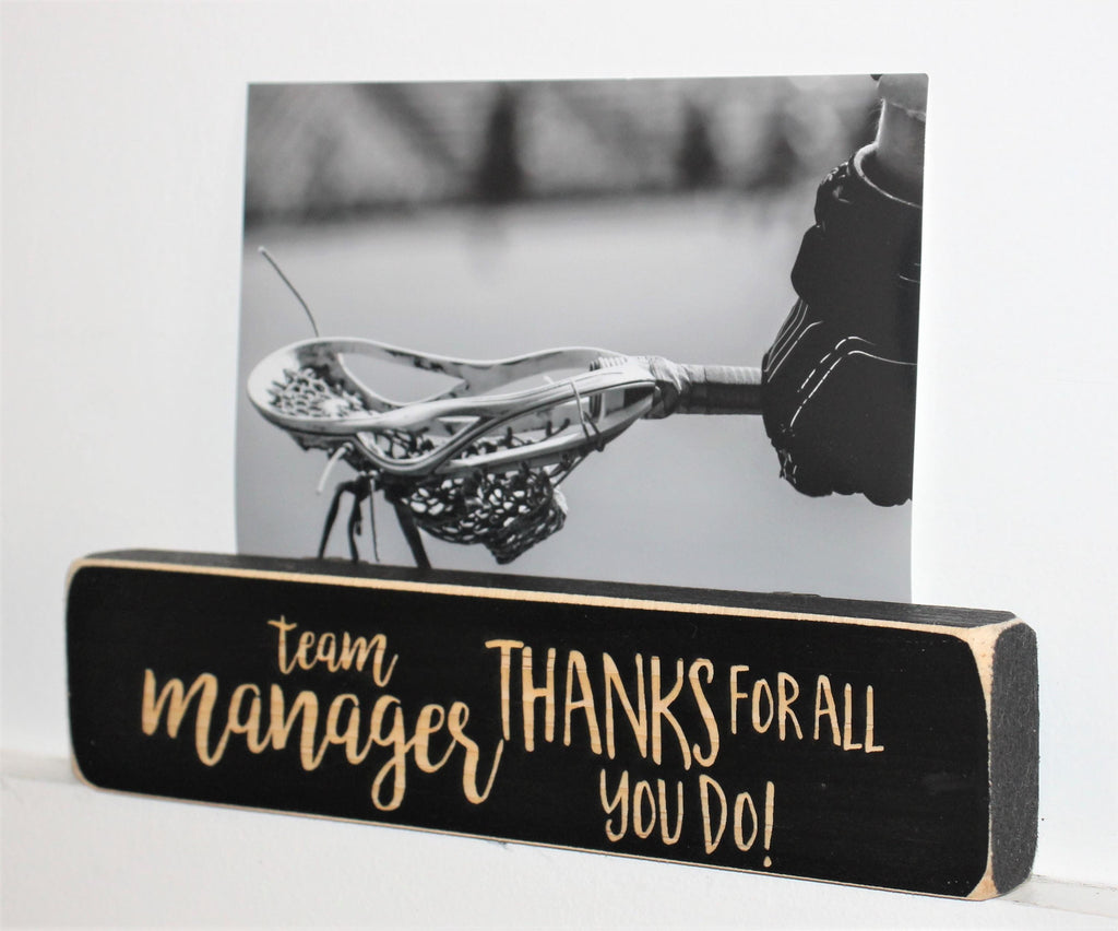 Coach Photo Display: Laser Cut Wood Sign