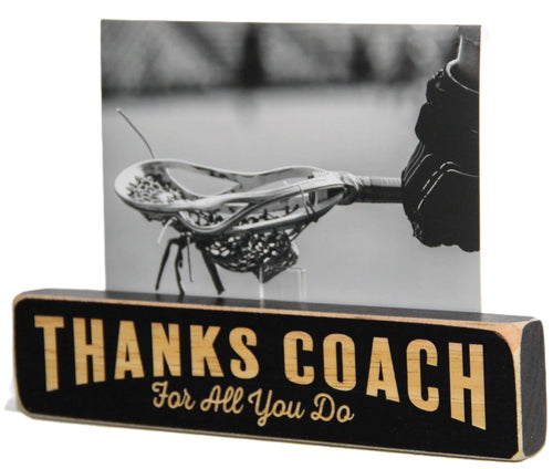 Coach Photo Display: Laser Cut Wood Sign