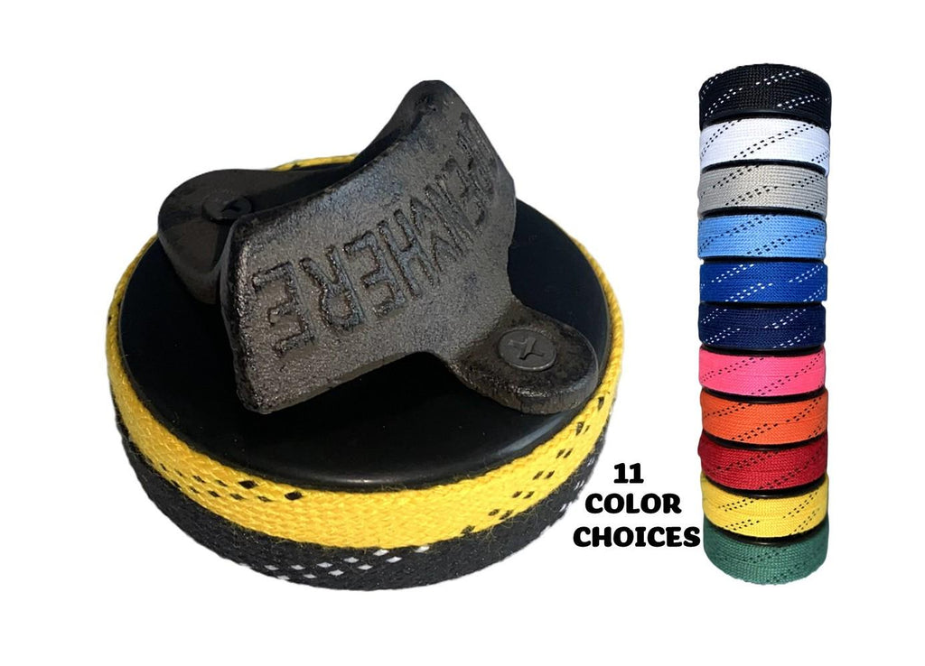 Hockey Puck Bottle Opener: Hockey Laces, Gift for Hockey Fan, Coach, Dad