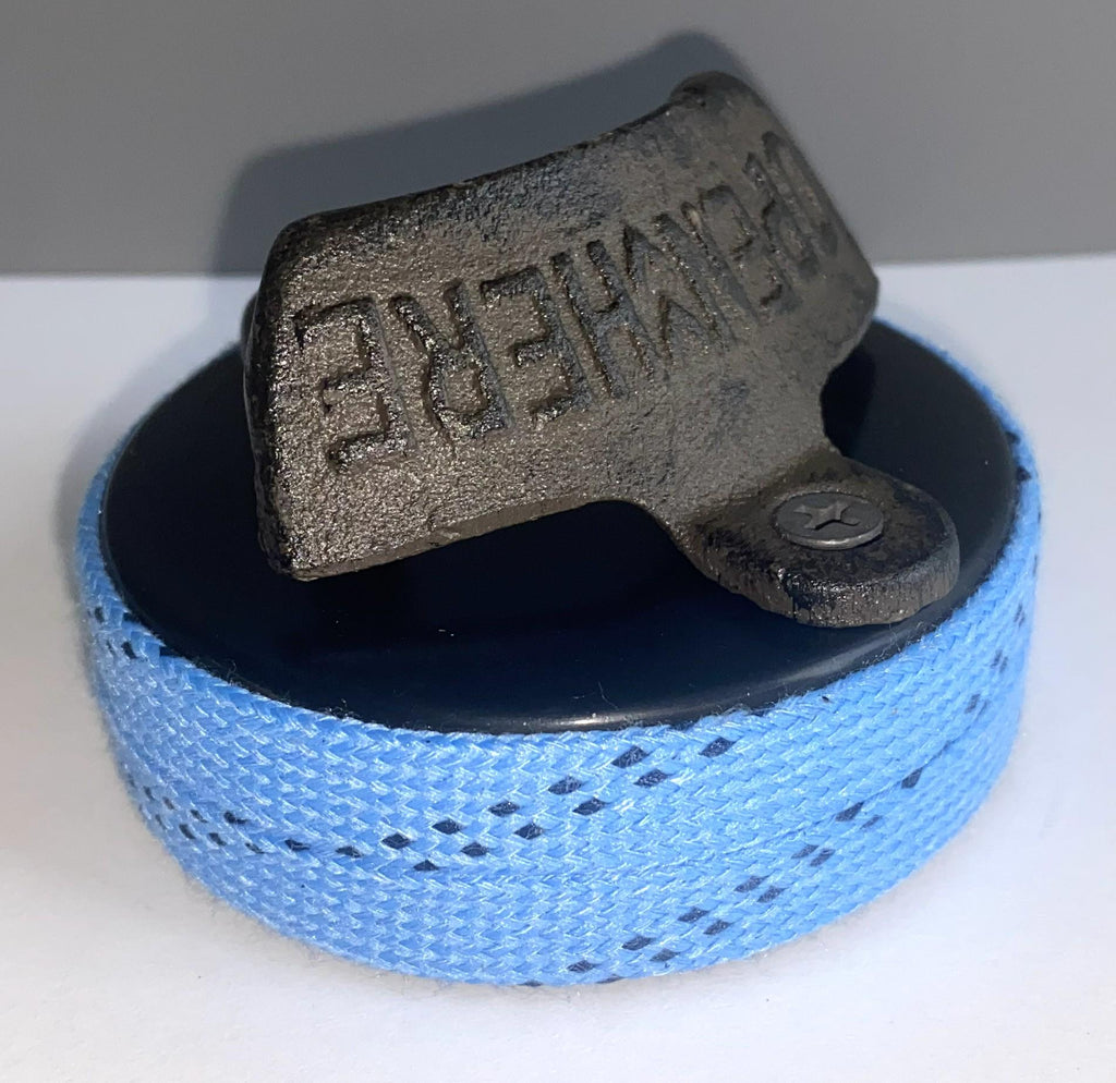 Hockey Puck Bottle Opener: Gift for Hockey Fan