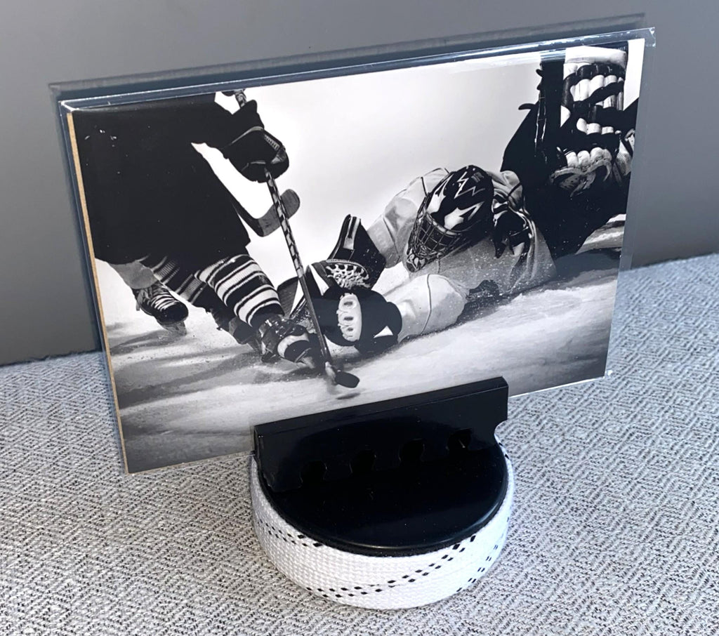 Hockey Puck Photo Display: Hockey Player, Team, Coach, Mom, Dad Gift
