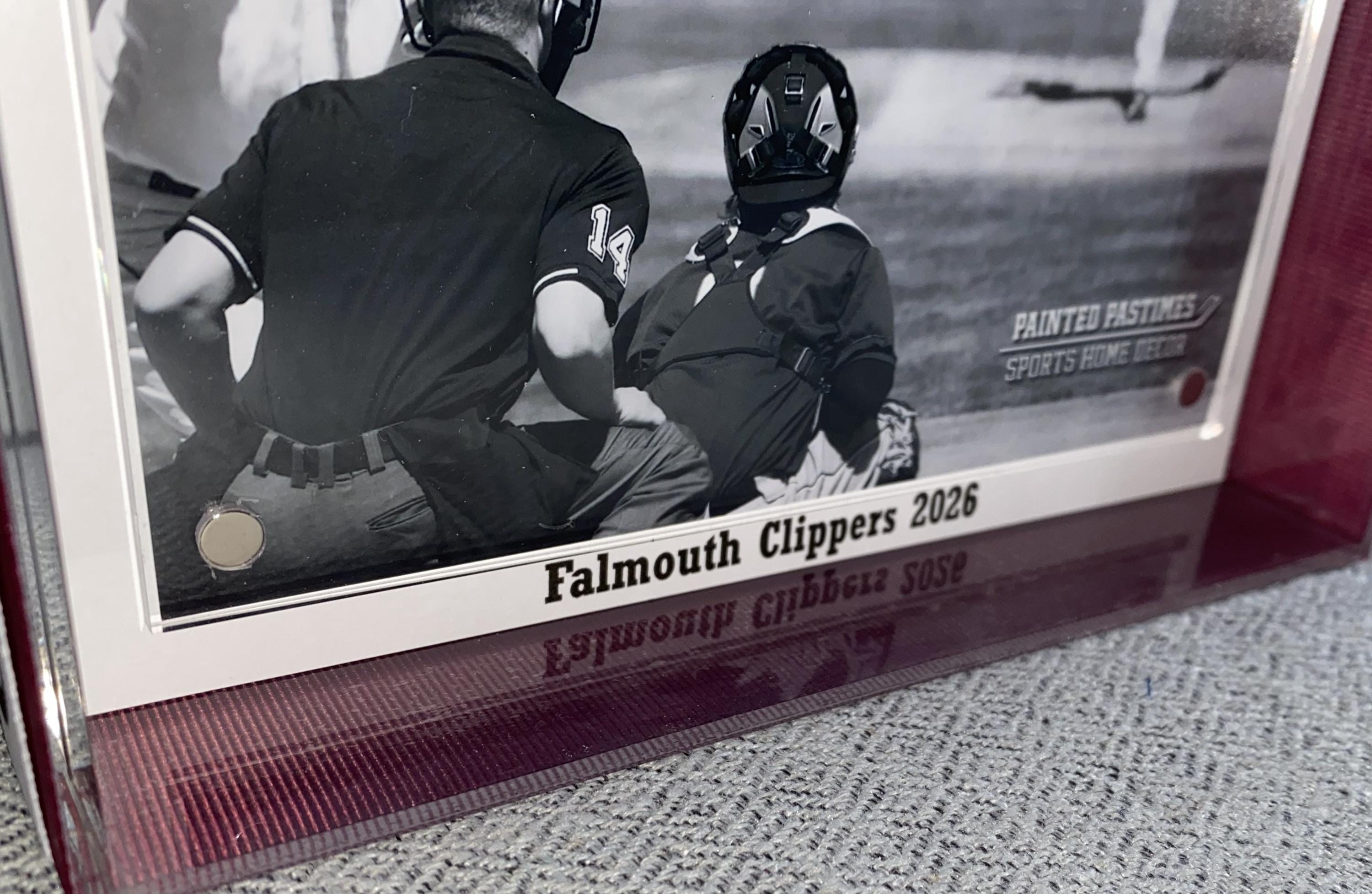 Lacrosse Coach Custom Photo Frame, Team Colors, Team Signing, 4x6, Any Sport, Baseball, Soccer