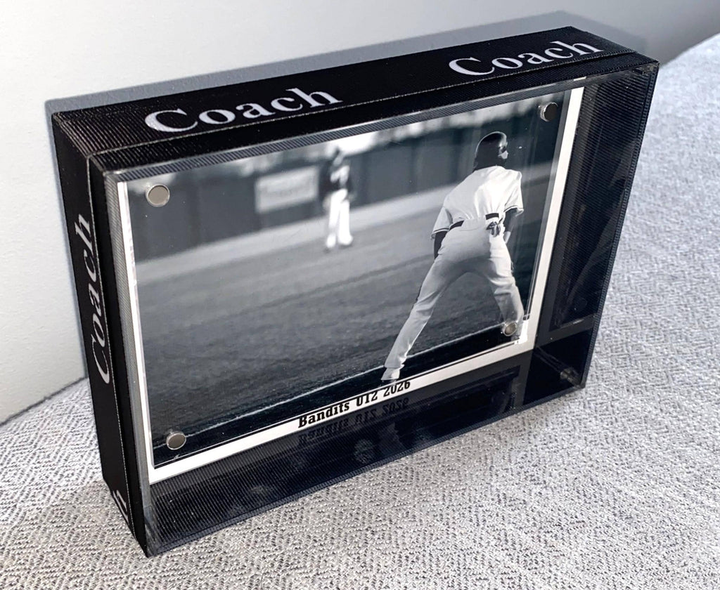 Lacrosse Coach Custom Photo Frame, Team Colors, Team Signing, 4x6, Any Sport, Baseball, Soccer