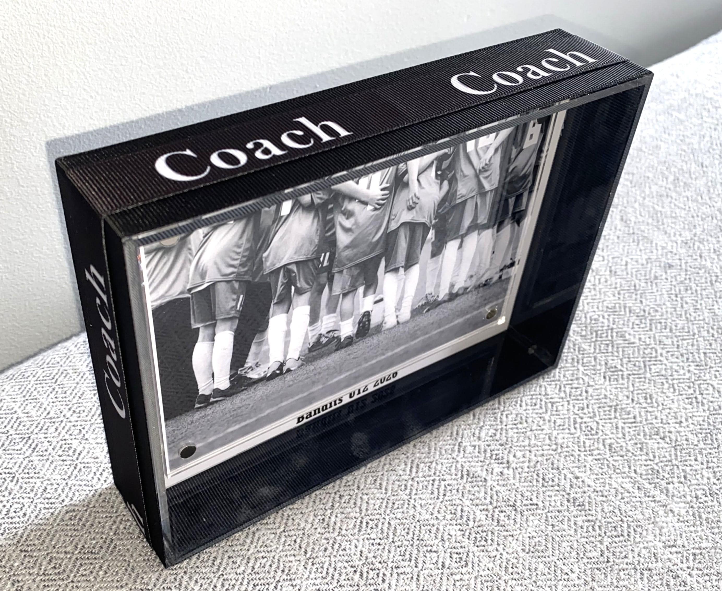 Soccer Coach Custom Photo Frame, Team Colors, Team Signing, 4x6, Any Sport, Baseball, Lacrosse