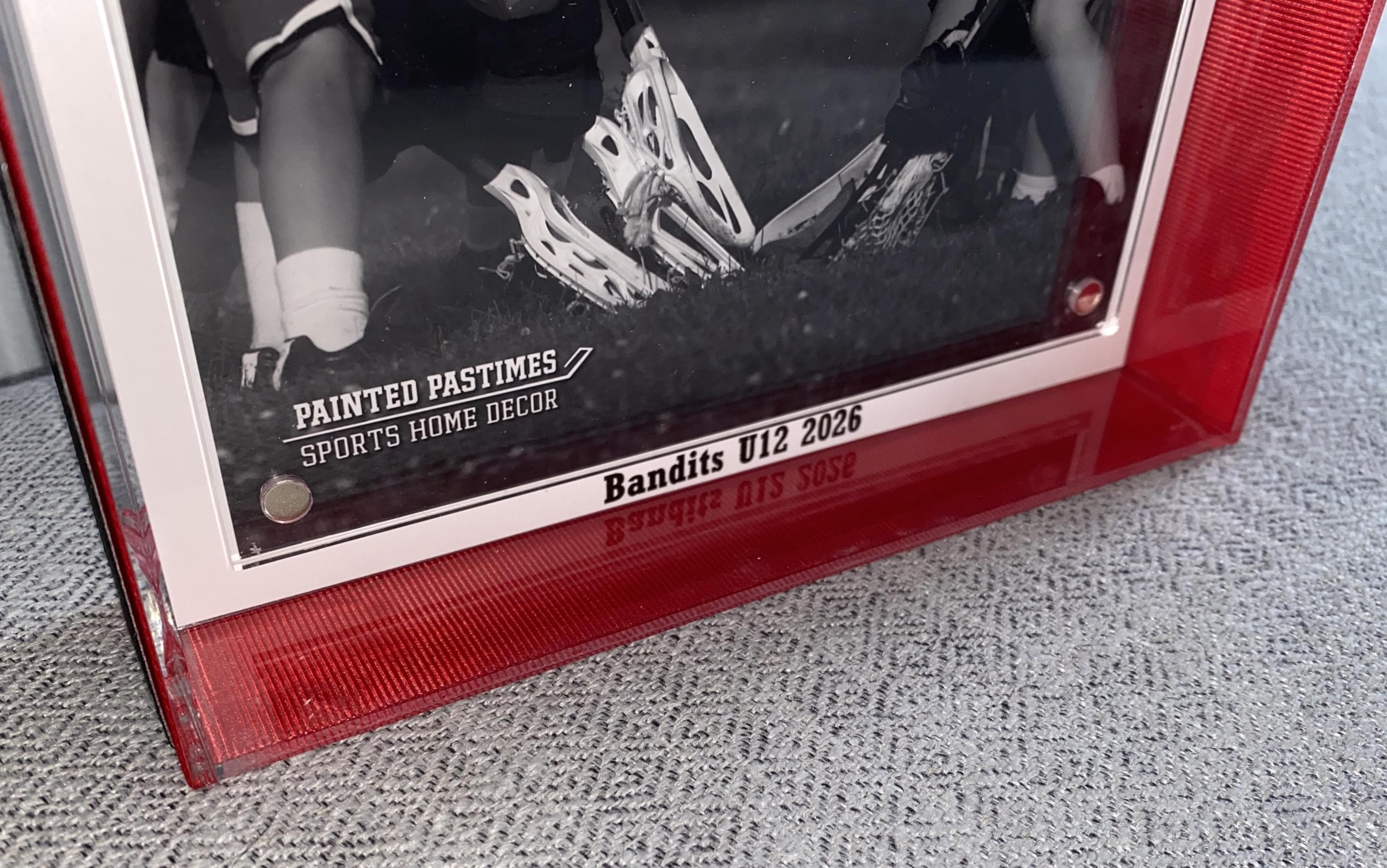 Soccer Coach Custom Photo Frame, Team Colors, Team Signing, 4x6, Any Sport, Baseball, Lacrosse