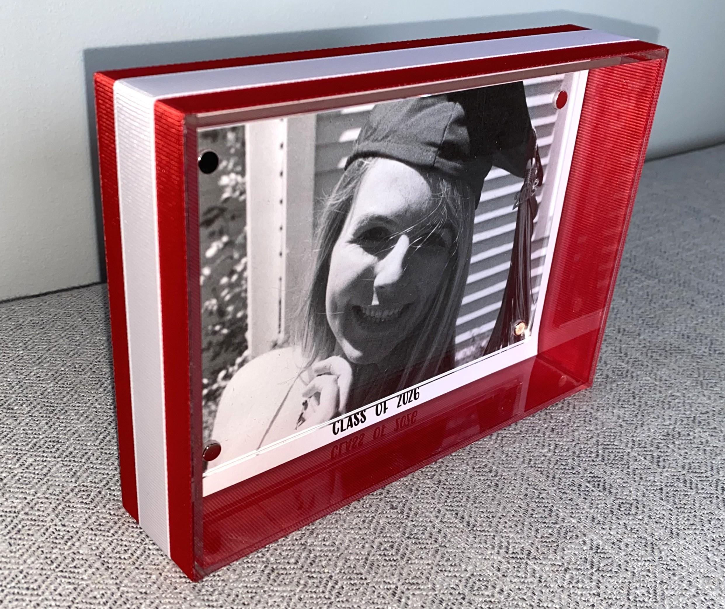 Graduation Frame: Custom School Color Photo Frame, Senior Gift, High School, College Graduation Gift