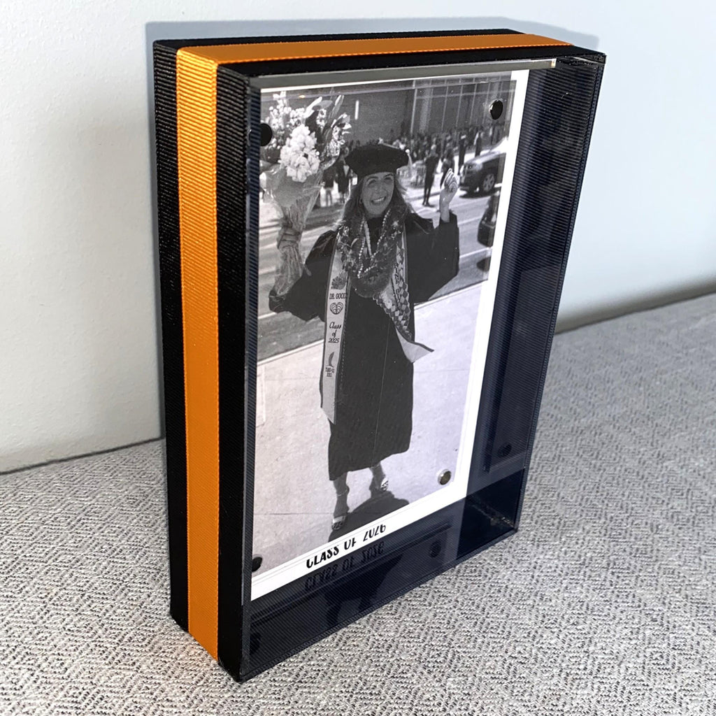 Personalized Graduation Frame: Custom School Color Photo Frame, Senior Gift, High School, College Graduation Gift