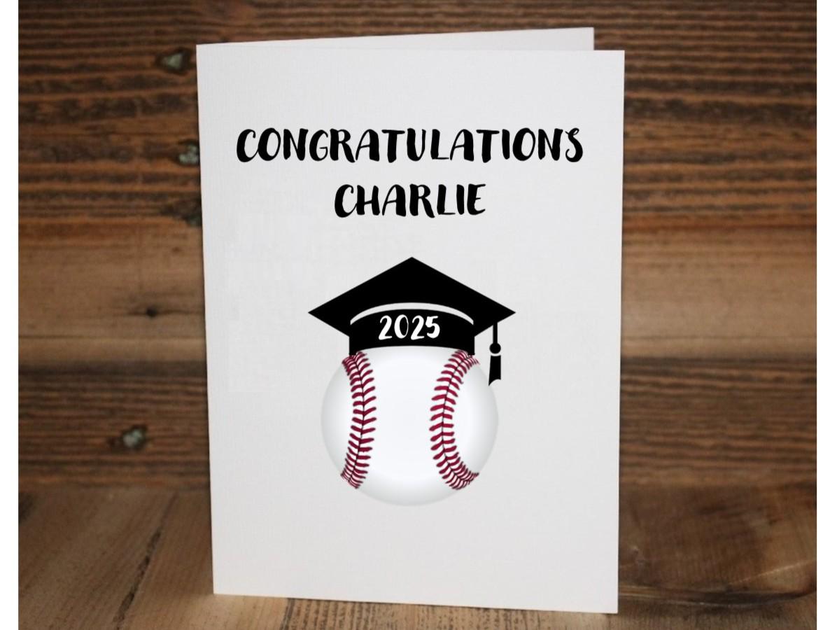 Baseball Graduation Card: Senior Night Congratulations