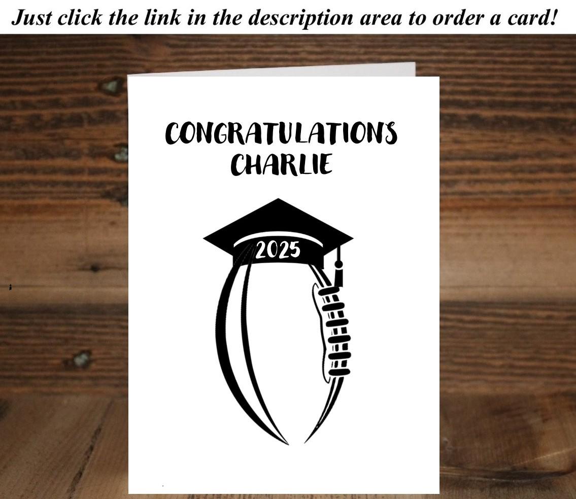 Hockey Goalie Graduation Card: Senior Night Congratulations