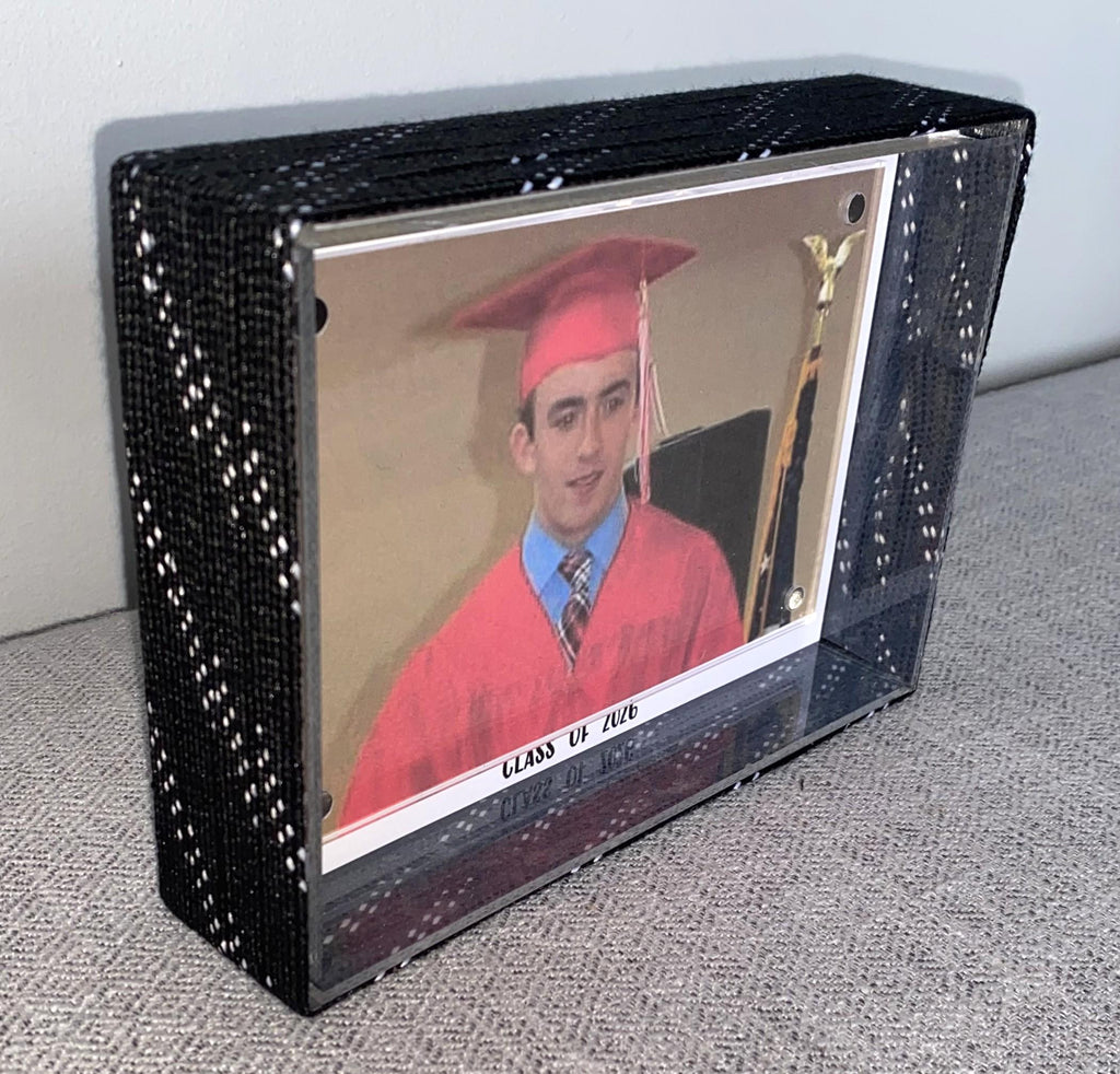 Hockey Laces Graduation Frame: Custom Photo Frame, 4x6, Class of 2026, High School or College Senior Gift