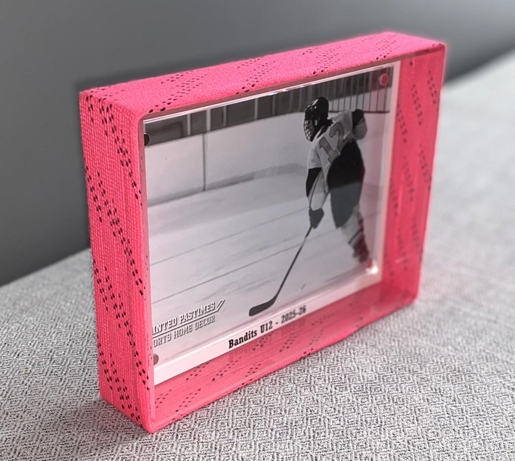 Hockey Laces Graduation Frame: Custom Photo Frame, 4x6, Class of 2026, High School or College Senior Gift