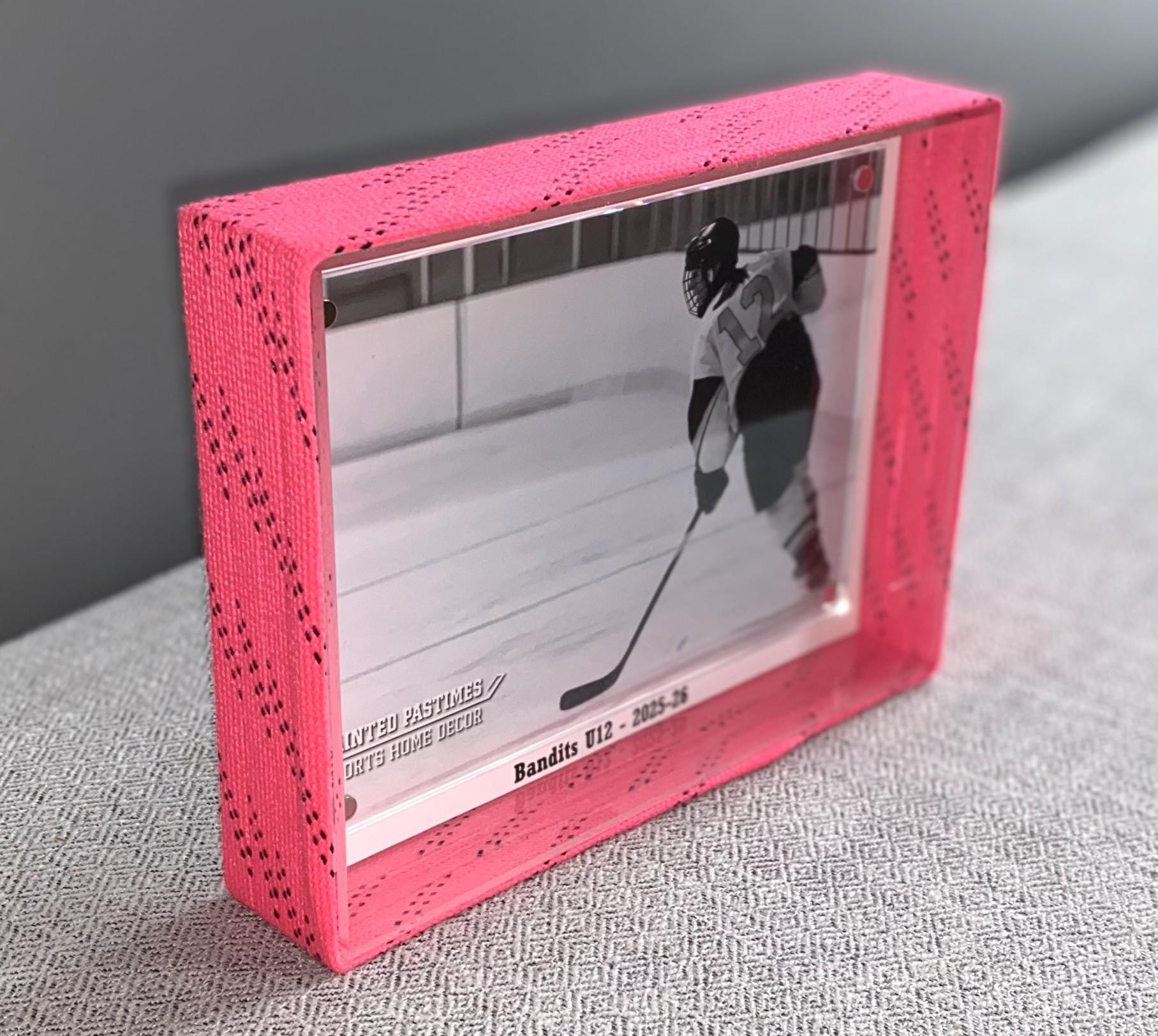 Hockey Laces Graduation Frame: Custom Photo Frame, 4x6, Class of 2026, High School or College Senior Gift
