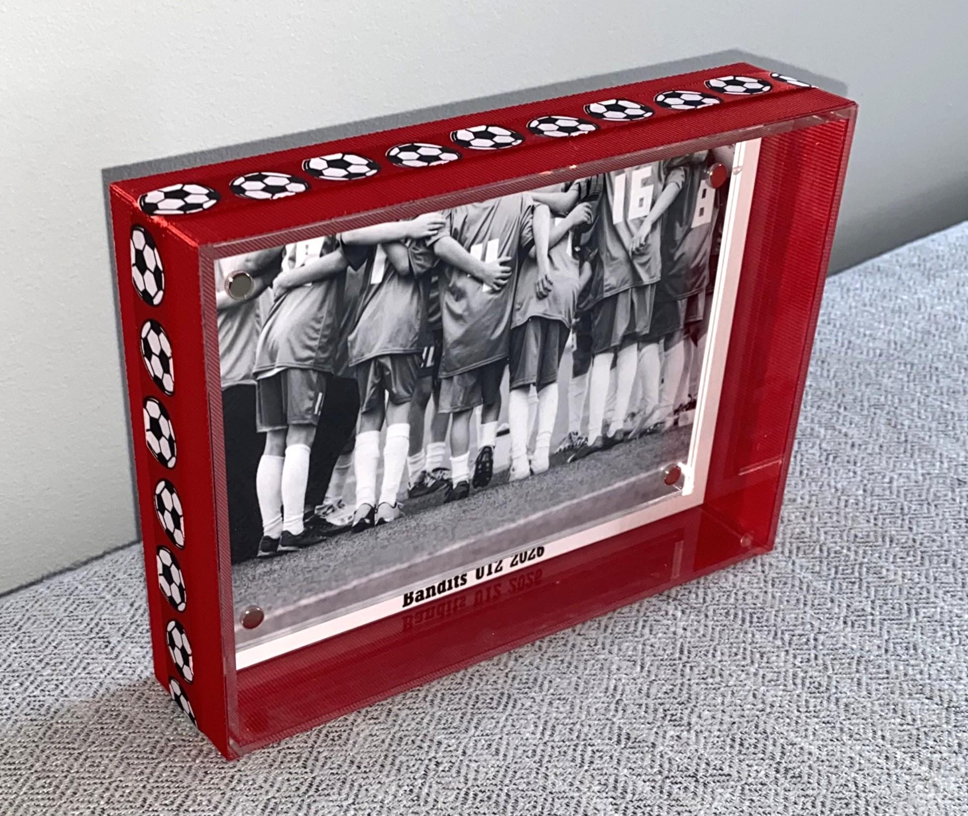 Soccer Custom Photo Frame, Team Colors, 4x6