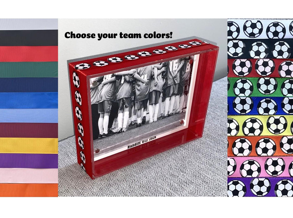 Soccer Custom Photo Frame, Team Colors, 4x6