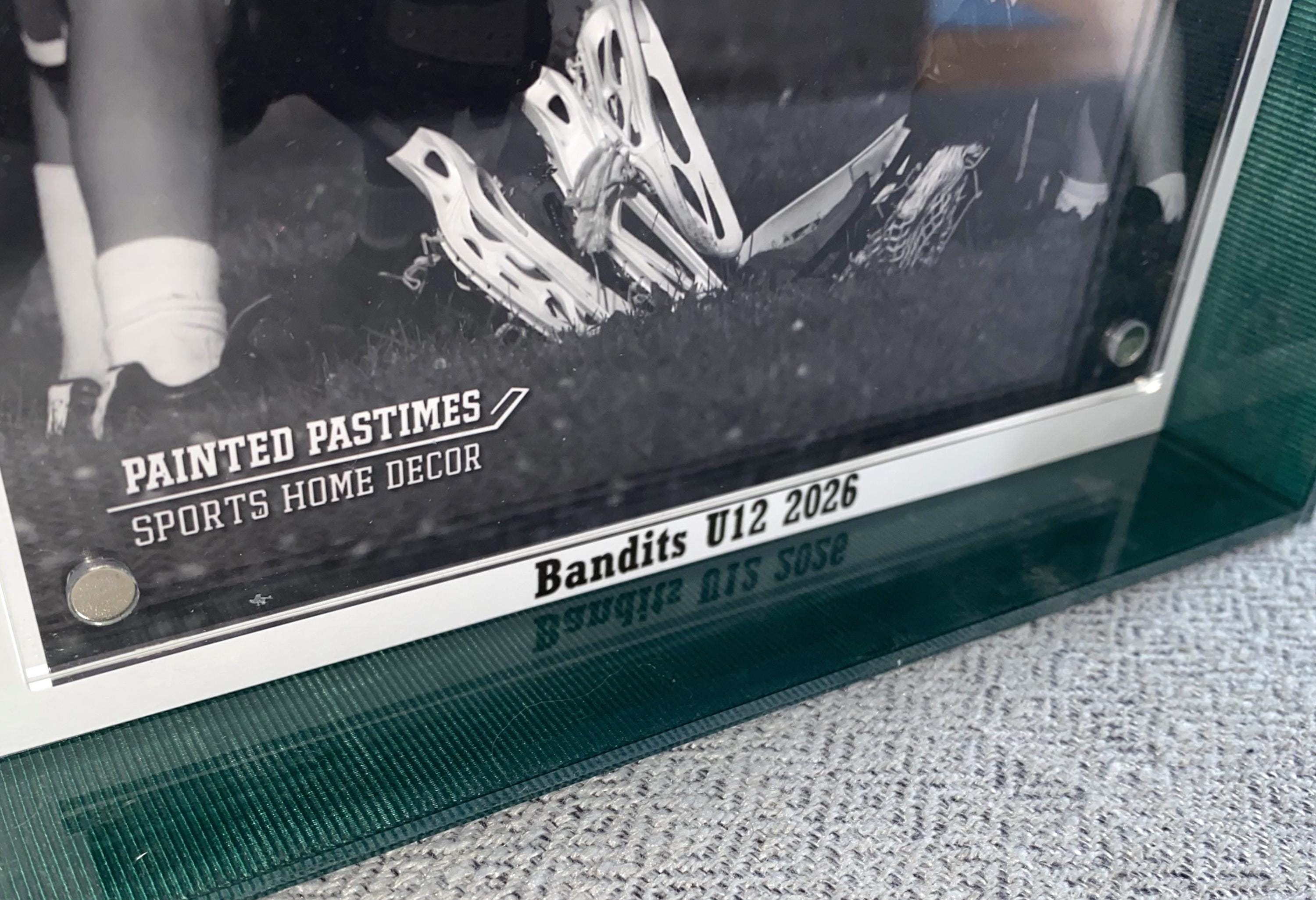 Lacrosse Custom Photo Frame, Team Colors, 4x6