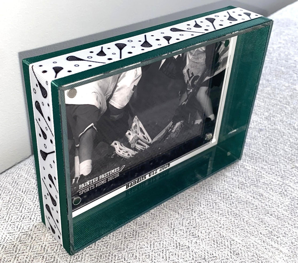 Lacrosse Custom Photo Frame, Team Colors, 4x6