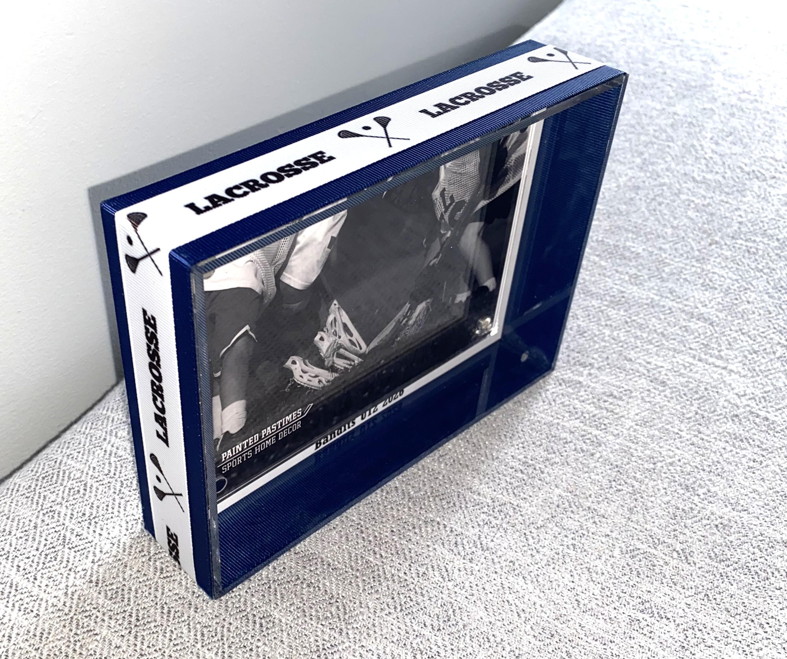 Lacrosse Custom Photo Frame, Team Colors, 4x6