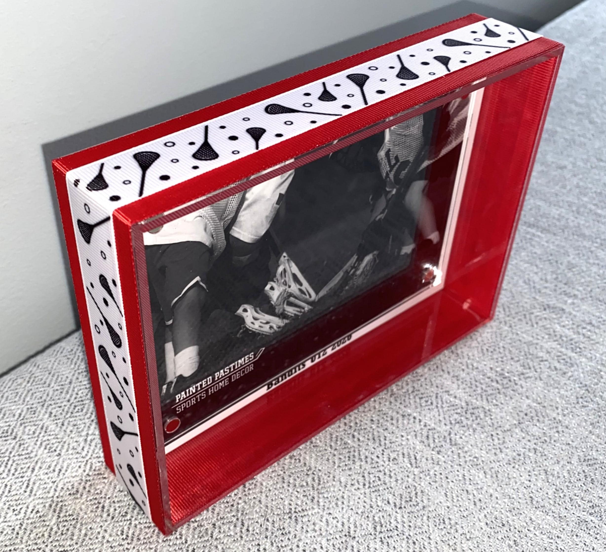 Lacrosse Custom Photo Frame, Team Colors, 4x6