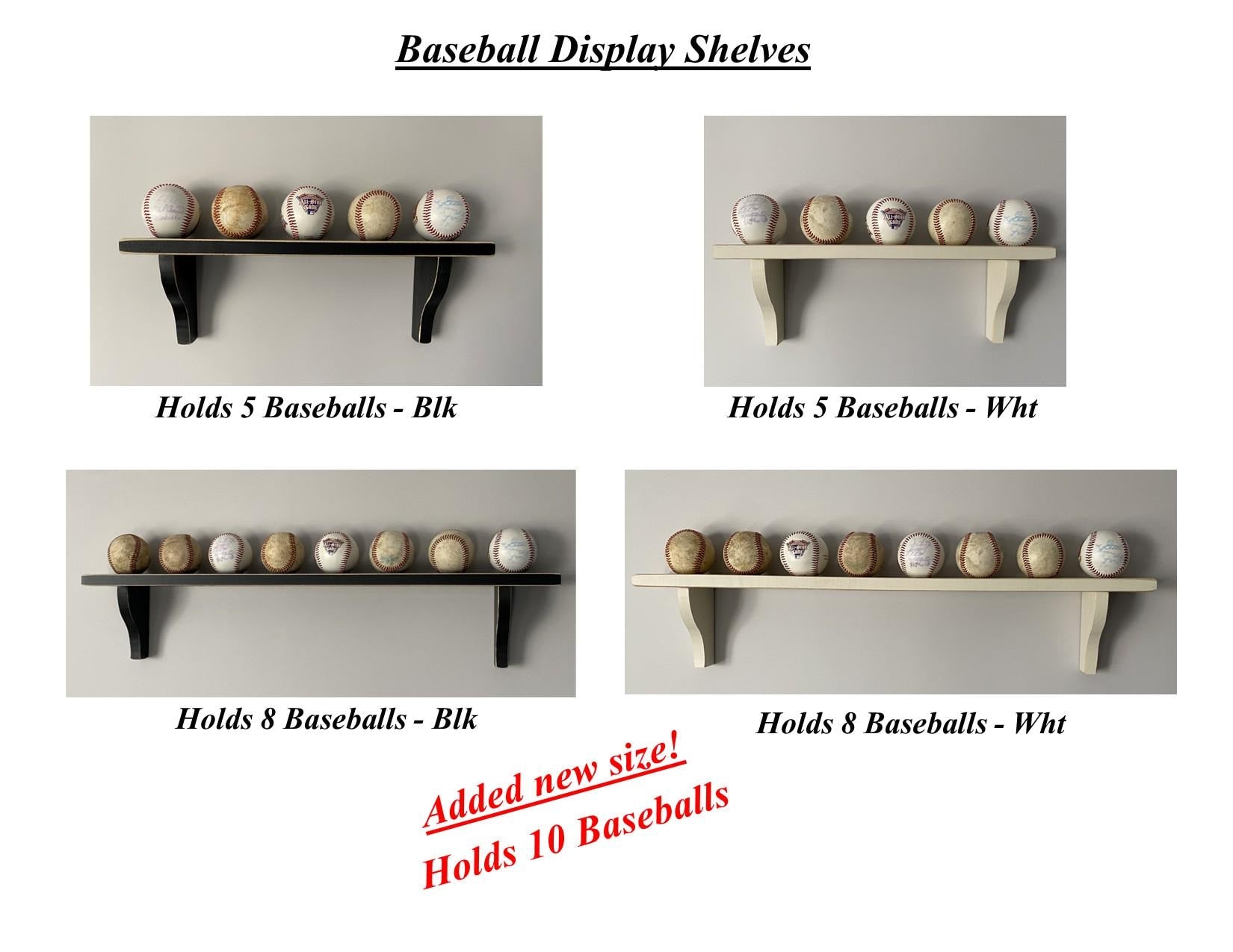 Baseball Display Rack: Mancave Decor, Baseball Gift