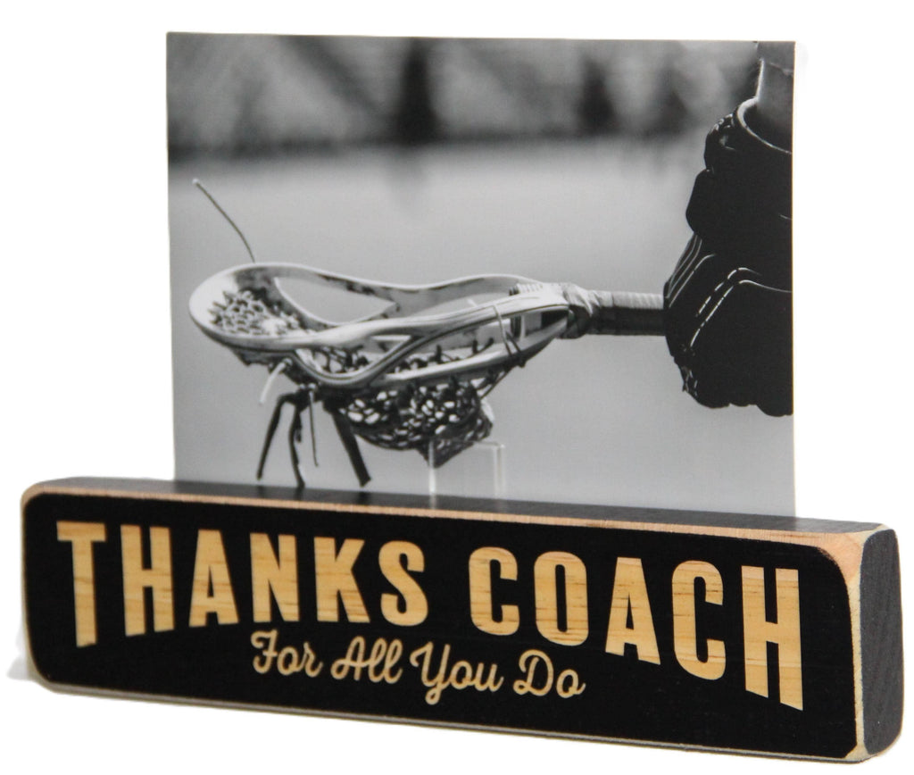 Coach Photo Display: Laser Cut Wood, End of Season Gift, Baseball, Softball, Lacrosse, Track, Volleyball