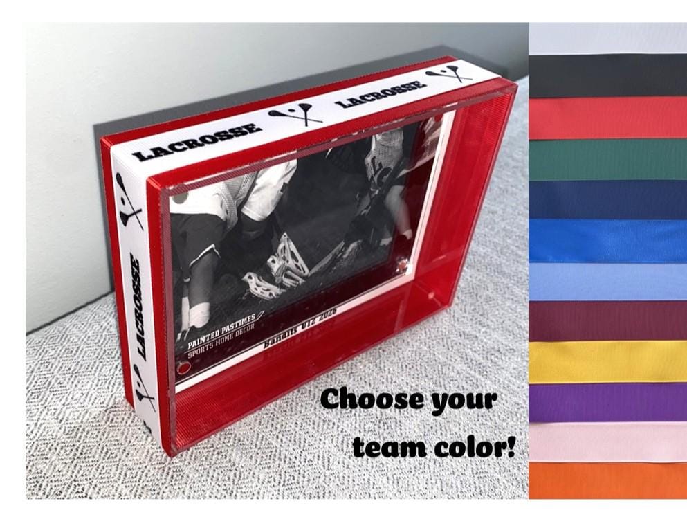 Lacrosse Custom Photo Frame, Team Colors, 4x6