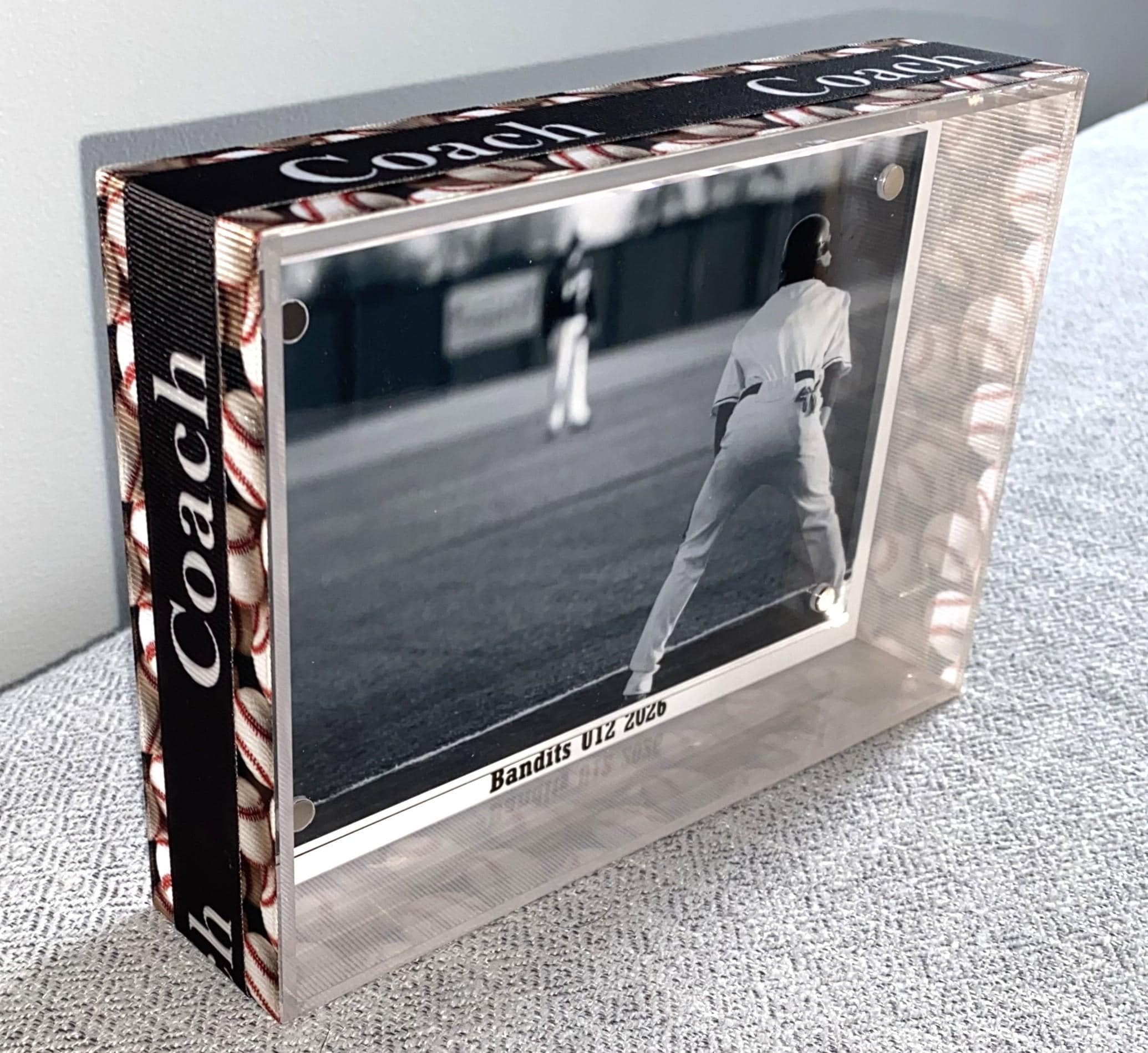 Baseball Custom Photo Frame: Player, Coach, Team Gift, Team Mom, Team Manager, 4x6
