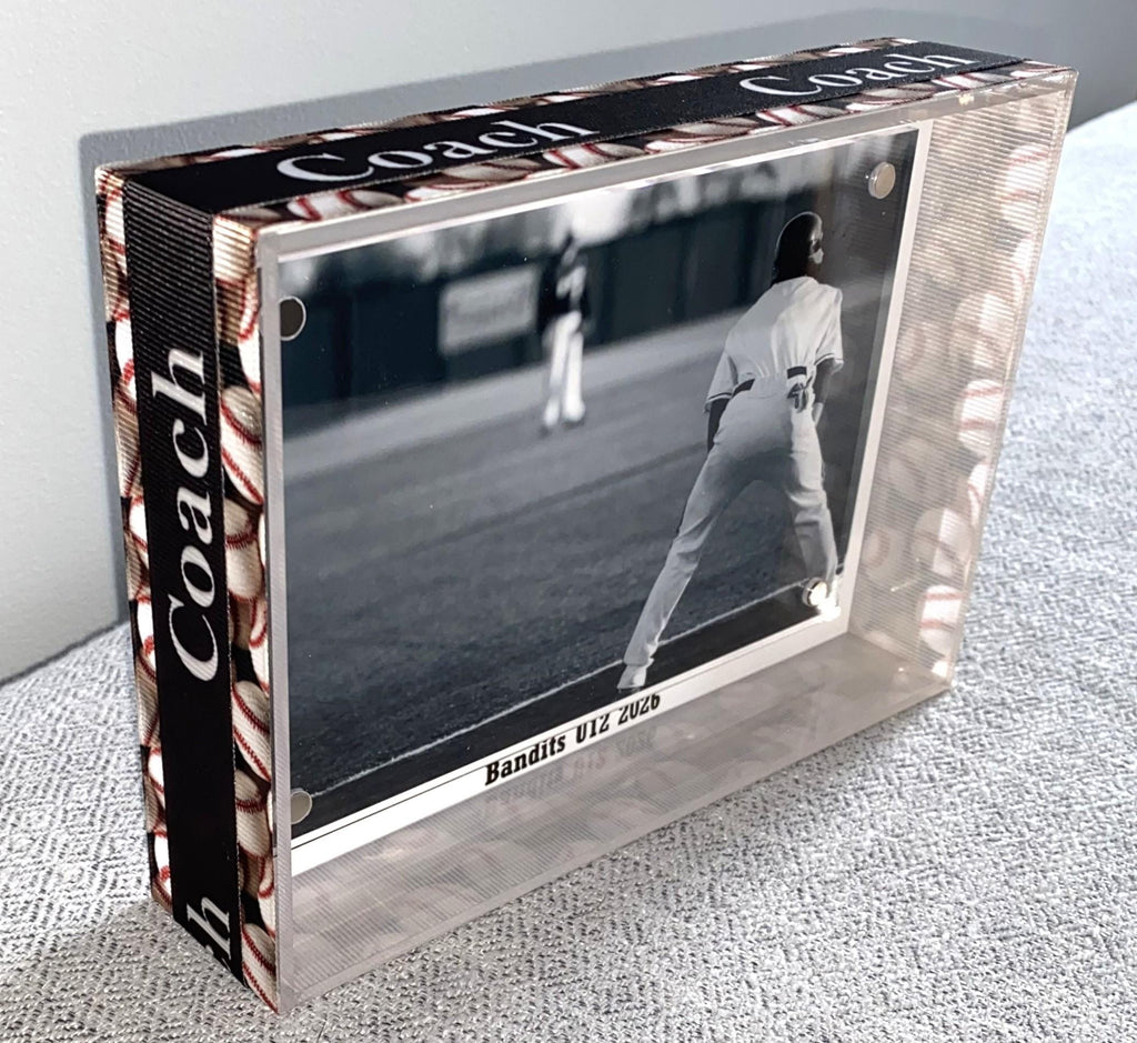 Baseball Coach Custom Photo Frame: Team Gift, Team Mom, Team Manager, Player 4x6