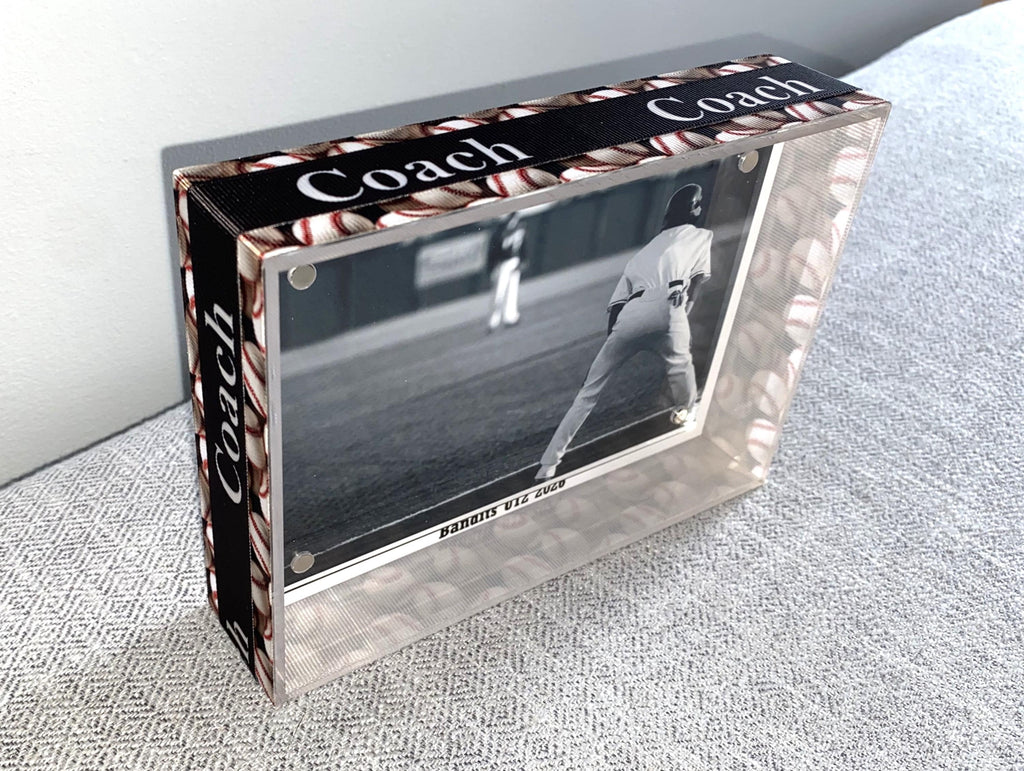 Baseball Coach Custom Photo Frame: Team Gift, Team Mom, Team Manager, Player 4x6